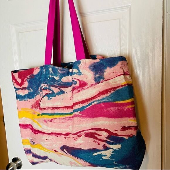 NWOT ANGL Tie Dye Fabric Tote Bag - Picture 2 of 5